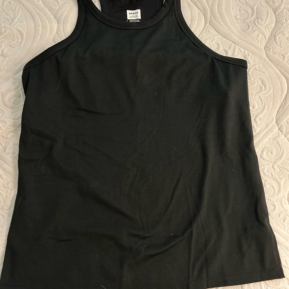 Prana Black Fitted Sleeveless Tank Top